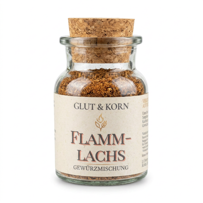 Flammlachs Gewürzmischung für Verfeinern von Fisch und BBQ, Ritualmanufaktur Glut & Korn