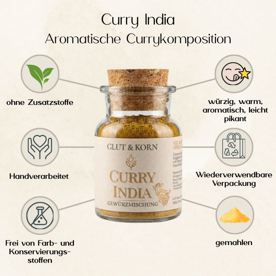 Vorteile von Curry India, für Currys und herzhafte Speisen Ritualmanufaktur.de