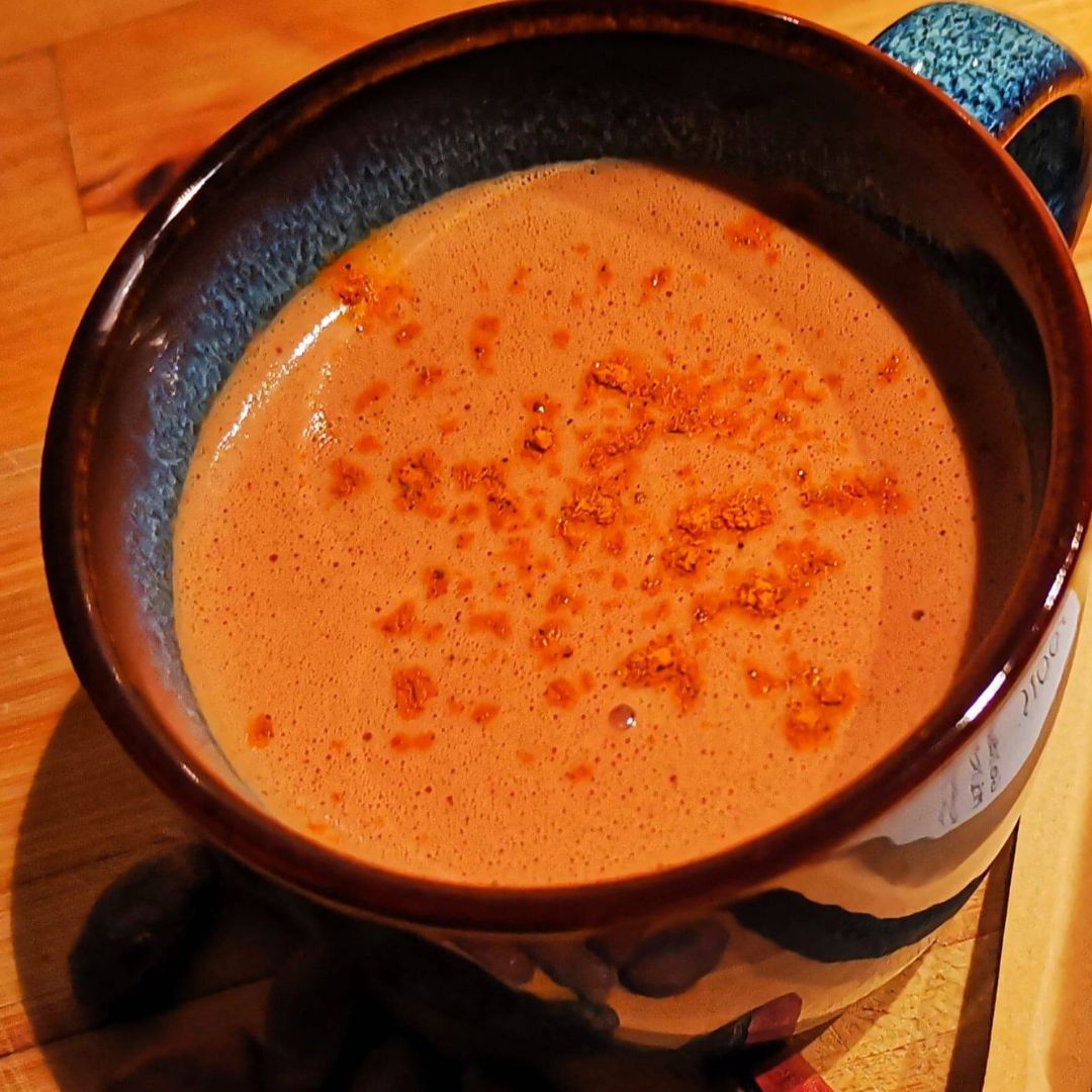 Zubereitete Goldene Milch Gewürzmischung, natürlich und ohne Zusatzstoffe, Ritualmanufaktur