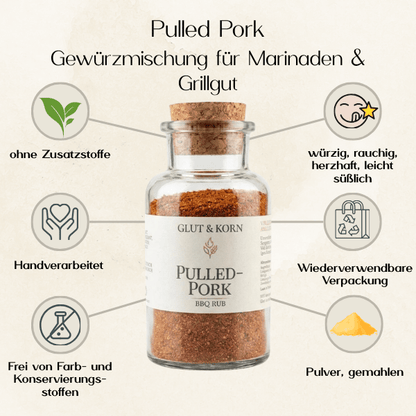 Frühlingsquark Gewürzmischung zum Würzen von Fleisch, Pulled Pork und Grillgut, Ritualmanufaktur, Glut & Korn