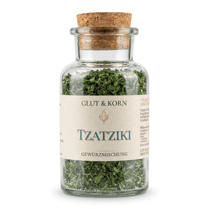 Tzatziki Gewürzmischung, für Tzatziki und herzhaft Dip, griechisch, Ritualmanufaktur, Glut & Korn